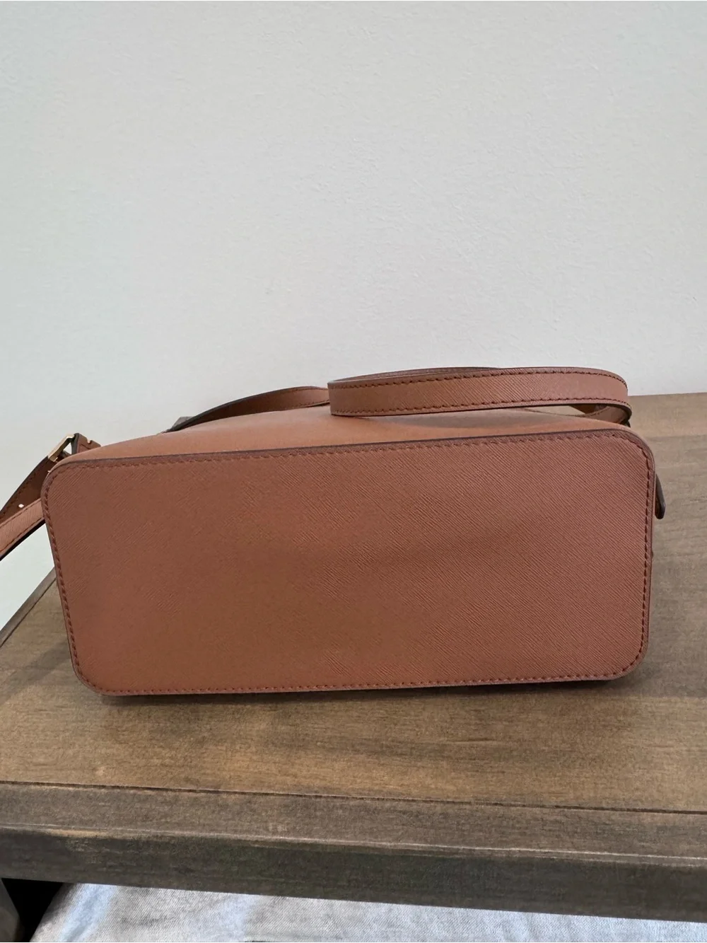 Michael Kors Tan Leather Backpack with Gold Hardware